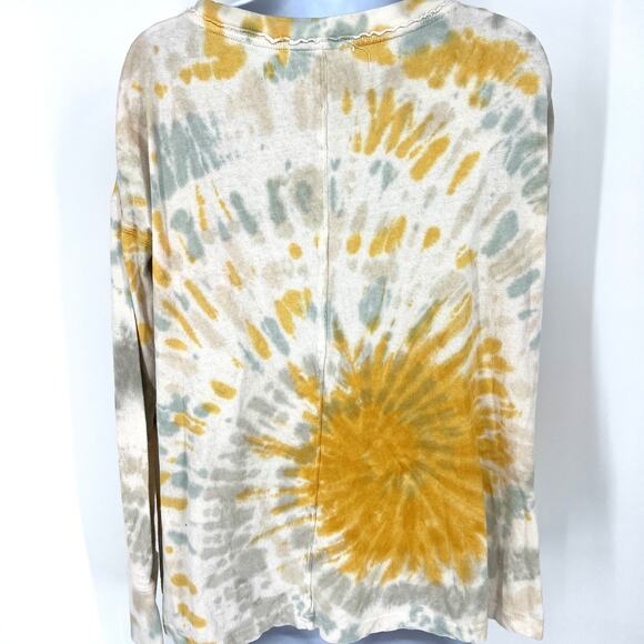 We The Free Free People Cosmic Tie Dye Swing Pullover Thumb Holes Size Small - Picture 3 of 10